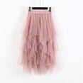 thumbnail image 5 of Brand Sale!Women Lace Skirt Elastic High Waist Skirt Irregular Mesh Stitching Skirt Wild A-line Long Paragraph Skirt, 5 of 5