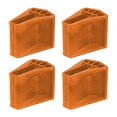 thumbnail image 2 of Colaxi 4x Ladder Non Slip Feet Covers Replacement Enhanced Stability Ladder Leg Pad Orange, 2 of 8