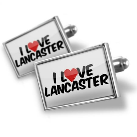 Lancaster Cufflinks - Cufflinks I Love Lancaster - NEONBLOND