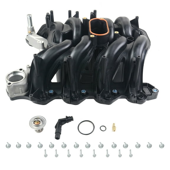 Mustrod Upper Intake Manifold w/Gaskets Replacement for Ford E150 E250 E350 E450 Van V8 5.4L 615-188
