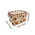 thumbnail image 6 of Halloween Print Fabric Storage Basket, Soft Foldable Pumpkin Ghost Bin Multi-Purpose Home Closet Shelf Organizer with Handles, 6 of 6