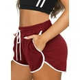 thumbnail image 3 of Womens Workout Shorts with Pockets Tie Dye Athletic Shorts Plain Lounge Shorts, 3 of 5