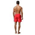 thumbnail image 4 of Franhais Men's Beach Short Pants, Elastic Waist Drawstring Contrast Color Straight-Leg Trunks, 4 of 5