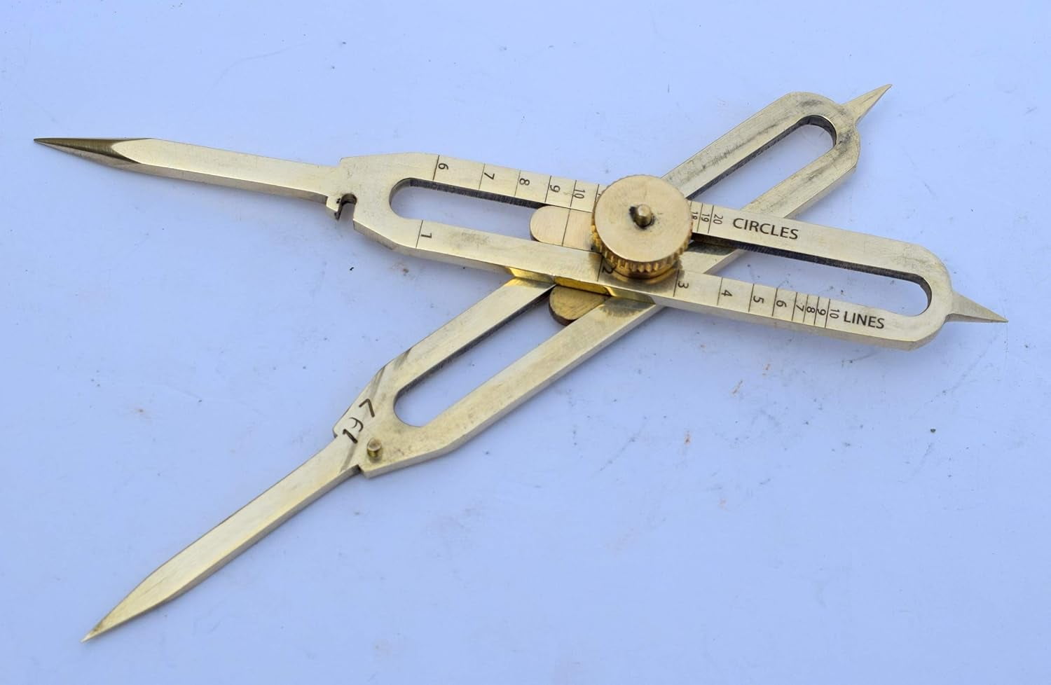 Solid Brass Divider Drafting Proportional Tool 6" Navigational Compass Caliper
