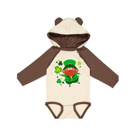 

Inktastic Cute Leprechaun for St. Patrick s Day Gift Baby Boy or Baby Girl Long Sleeve Bodysuit