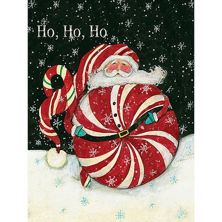 Lang "Peppermint Santa" Tip-On Boxed Christmas Cards