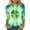 Green, variant on Ohufall St Patricks Day Tops for Women 3/4 Sleeve Crewneck Shamrock Shirts Casual Trendy Festival Holiday Tunic Tee Tops
