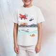thumbnail image 2 of NOLDARES Boys Shirt Cotton Short Sleeve Tshirts for Boys Summer Tops Kids Clothes Size 5-14 Years(White,11-12 Years), 2 of 4