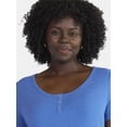 thumbnail image 4 of Terra & Sky Women’s Plus Rib Tee, Sizes 0X-5X, 4 of 5