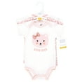 thumbnail image 2 of Hudson Baby Infant Girl Cotton Bodysuits, Cutie Bear, 0-3 Months, 2 of 3