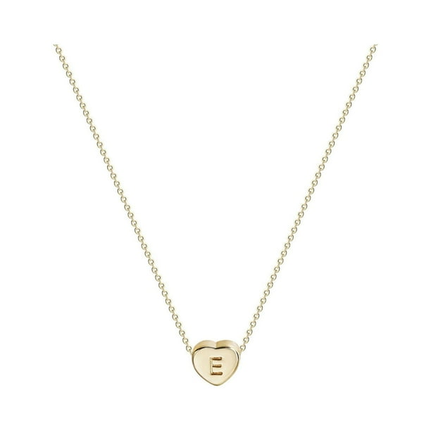 Collar para mujer, joyería para mujer, joyería de moda para mujer, regalo para mujer, 26 collares con colgante de cadena con nombre y letras en inglés, joyería, collares de moda.