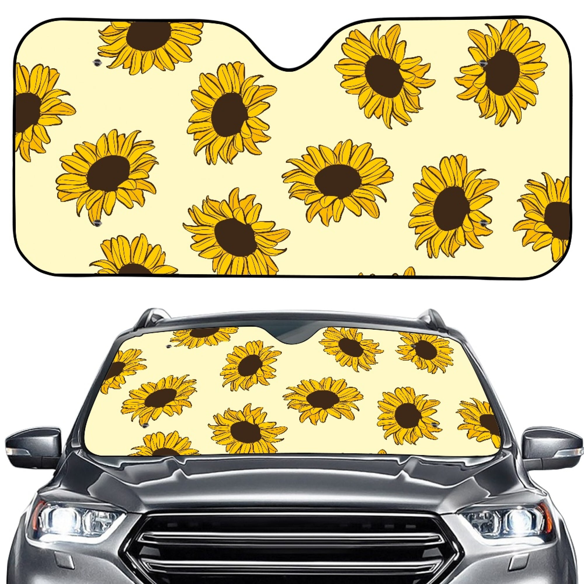 Bivenant Store Sunflower Automotive Windshield Sunshades Car Shield Sun