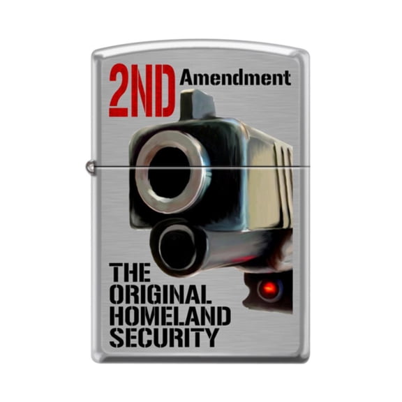 Zippo Lighter - Original Homeland Security Brushed Chrome