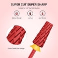 thumbnail image 2 of Brocas para uñas MelodySusie Super Cut Edition 5 en 1, color rojo, 2 of 7