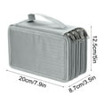 thumbnail image 4 of Waterproof 72-Slot Art Pencil Case with Removable Sleeves - Large Capacity Sketch Organizer for Artists, Campus Use, 4 of 9