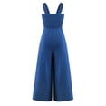 thumbnail image 4 of Monos Sin Mangas Mamelucos de pierna ancha para mujer Monos sin mangas plisados ​​de moda casual (Azul XL) Ygjytge para Mujer Azul T XL, 4 of 9