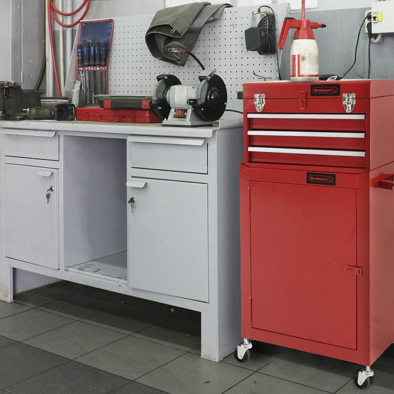 Rolling Tool Box Cabinet 3 Drawer Portable Storage Chest Tools