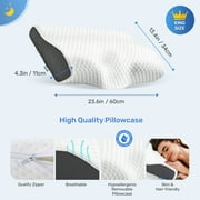Derila® | Cervical Memory Foam Pillow (King Size|White )| Neck,Shoulder Pain Relief | Improves Sleep