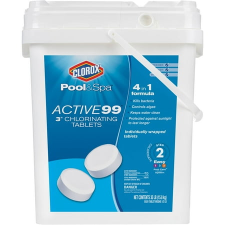 pool clorox spa tablets chlorinating active lb wrapped