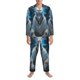 thumbnail image 3 of Fotbe Forest Meditating Goat Pijama de Hombre con Estampado de Manga Larga, Conjunto de 2 Piezas, Ropa de Dormir Suave y Cómoda con Bolsillos-XX-Large, 3 of 7
