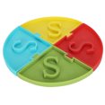 thumbnail image 2 of Comedero lento para mascotas, cuenco para comer lento, accesorio para estera de alimentación de alimentos (empalme de 4 colores), 2 of 12