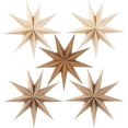thumbnail image 1 of 9-Pointed 12 Inch Paper Star Lanterns Christmas Decorations 5PCS, Kizozo Hanging Paper Stars Christmas Ornaments for Indoor/Outdoor Windows, Christmas, 1 of 4
