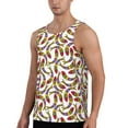 thumbnail image 2 of Fuzoiu Colorful Fishes Print Men's Workout Tank Tops,Sleeveless Gym Shirt Quick Dry,Fitness Bodybuilding T-Shirt,Muscle Athletic Workout Tee-3X-Large, 2 of 7