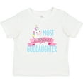 thumbnail image 3 of Inktastic Most Magical Goddaughter- cute unicorn Girls Baby T-Shirt, 3 of 5