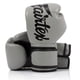 thumbnail image 1 of Guantes de boxeo Fairtex BGV14 Muay Thai de microfibra, color gris, 16 oz, 1 of 5