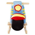 thumbnail image 4 of Happy Trails 80-BF617 Kids Plush Stuffed Ride on Wooden Rocker & Handles Rocking Motorcycle Toy, 4 of 8