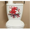 thumbnail image 1 of Decoración del hogar, decoración de habitaciones, decoración de pared, pegatina de pared con diseño floral rojo, para puerta de dormitorio, mesita de noche, fondo, autoadhesiva, para baño, 10,8 x 10,8, 1 of 6