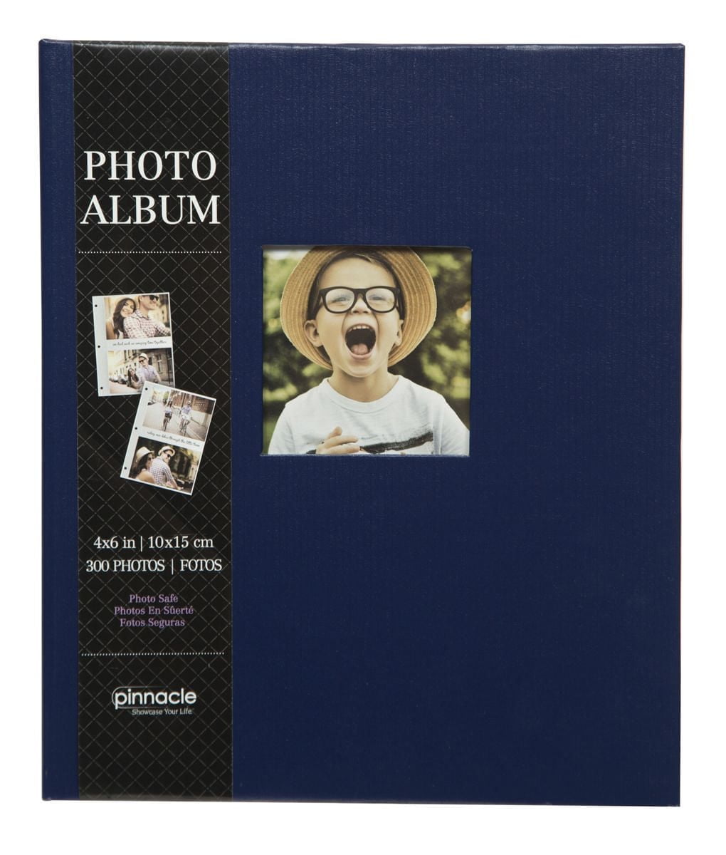 Album de photos Pinnacle Frames à 2 photos par page en bleu