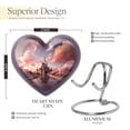 thumbnail image 2 of Dreamy Castle Heart Cremation Urn For Ashes - Small Urn For Human Ashes - 4 Keepsake Urns - human urns for ashes - Heart Cremation Urn For Adults - Mini Urns For Ashes Small - Heart Urns (3inch,4pcs), 2 of 5