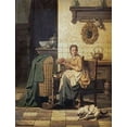 thumbnail image 2 of Grips, Charles Josef 15x18 White Modern Wood Framed Museum Art Print Titled - A Playful Cat, 2 of 4