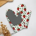 thumbnail image 4 of Hirioo Strawberry for Silicone Oven Mitts for BBQ, Baking, Cooking, Set of 2, Heat Resistant 260℃, Non-Slip Kitchen Essentials, 4 of 6
