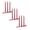 Red 3Packs, variant on 4pc Taper Candles True Dripless Taper Candles10 Inches Red Glossy Metal Style Candle Sticks for Home Decor Dinner Wedding Red 1Pack 25.4 cm