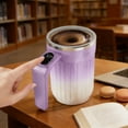 thumbnail image 1 of ERK Rechargeable Self Stirring Coffee Mug With Temperature Display Efficient Automatic Mixing Cup For Hot Beverages Cocoa And Milk, 1 of 5