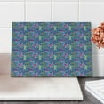 thumbnail image 2 of Dragonfly Cutting Board, Hand Drawn Grunge Effect Dragonflies with Vintage Style Color Splashes Background, Decorative Tempered Glass Cutting and Serving Board, Small Size, Multicolor, by Ambesonne, 2 of 5