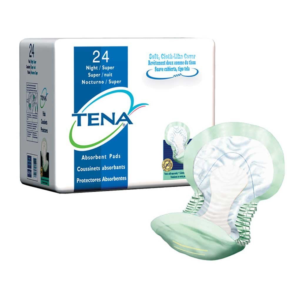 Tena Night Super Pad, Green, 24 Per Pack (SQ62718) Category Adult