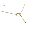 thumbnail image 3 of Collar Elegante  con Circulo y Barra en Acero Inoxidable y Oro Laminado Sporty Fast Collar Elegante  con Circulo y Barra en Acero Inoxidable y Oro Laminado, 3 of 6