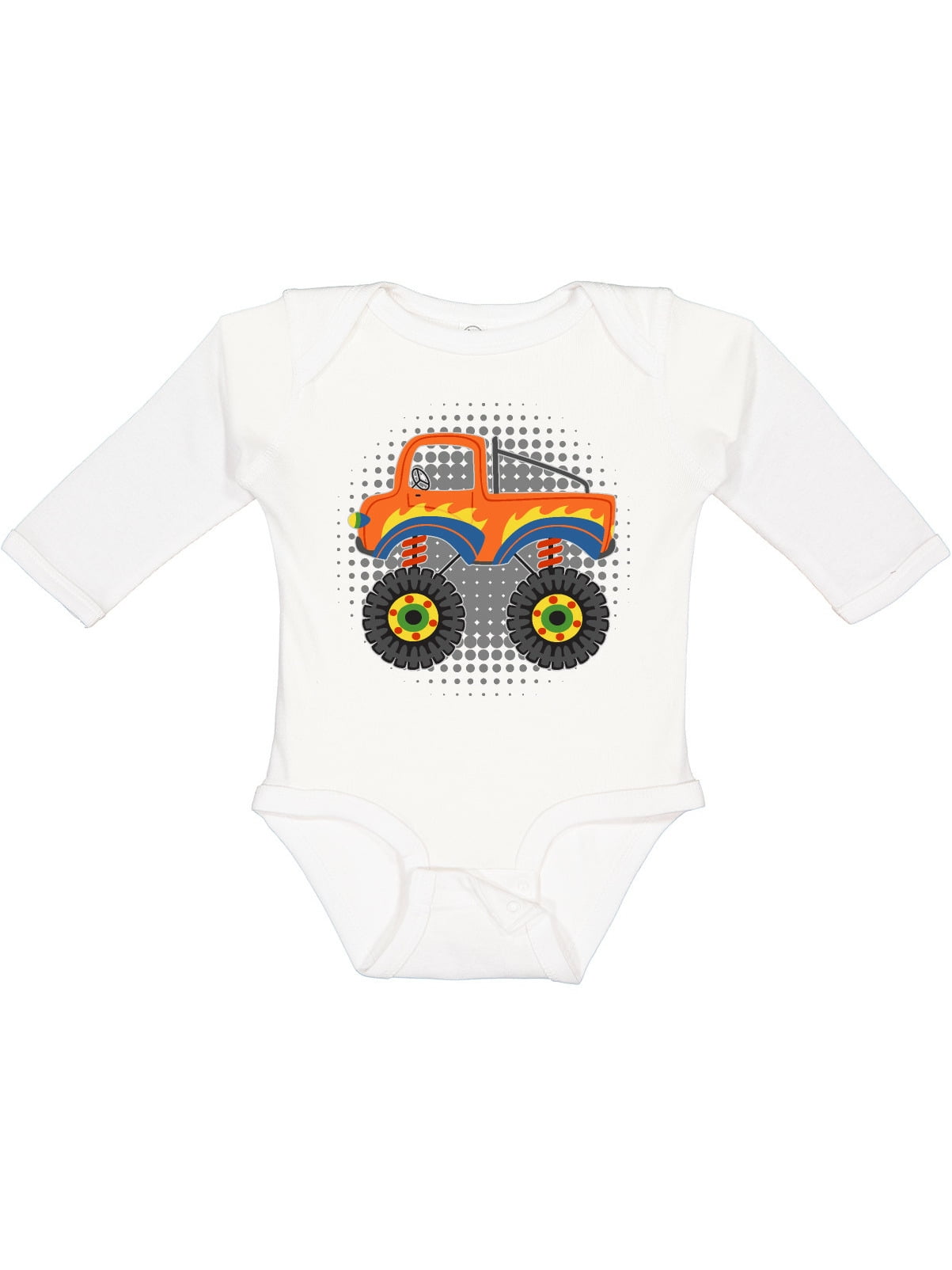 Inktastic Monster Truck Outfit for Baby Boy Gift Baby Boy Long Sleeve