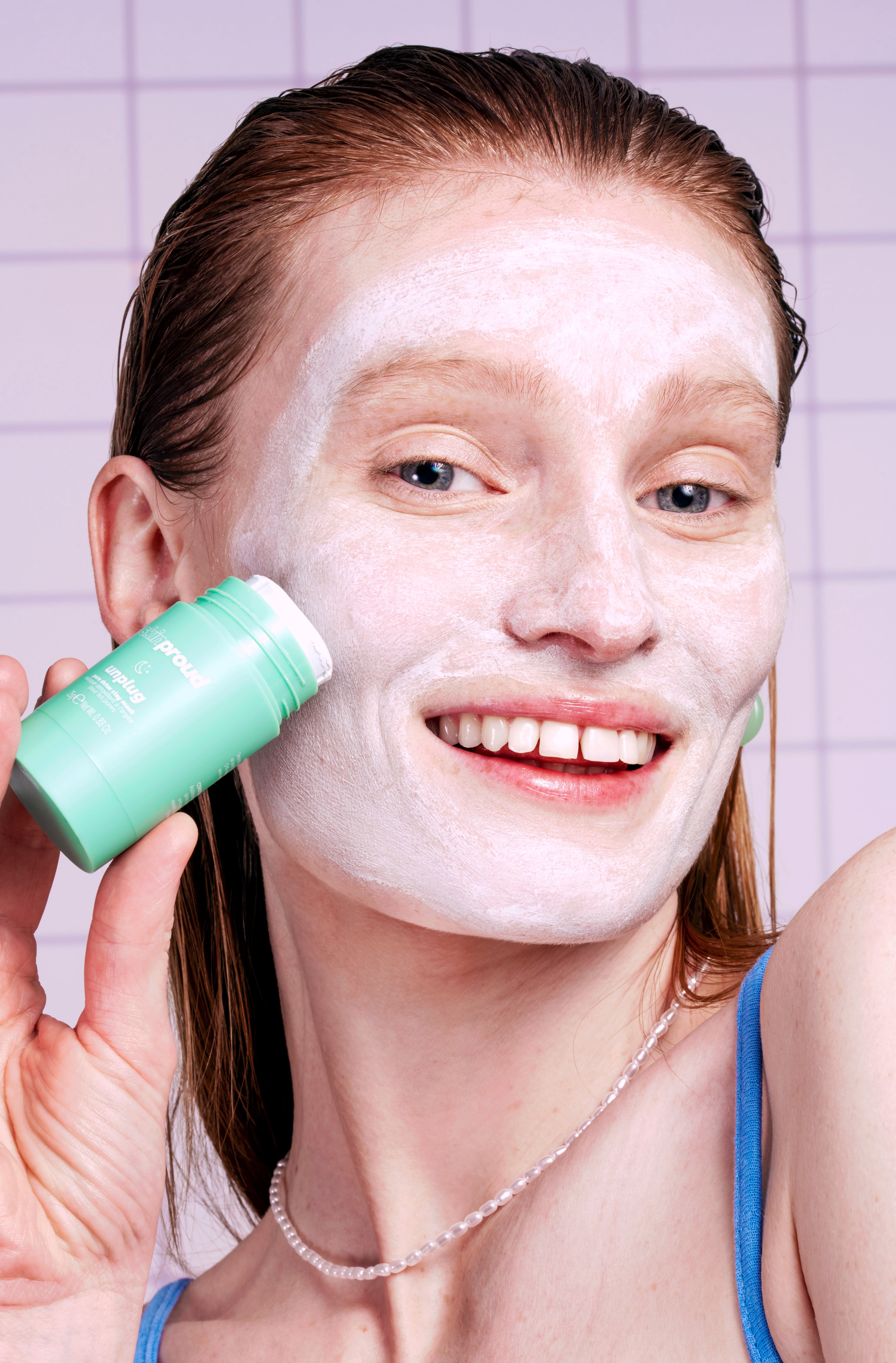 Skin Proud Unplug Pore Detox Clay AHA Mask, 1.23 oz