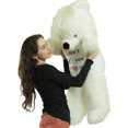 thumbnail image 4 of Giant White Teddy Bear Soft 36 inches, Wears Removable T-Shirt to Celebrate Romance I Dont Like You I Love You, 4 of 6