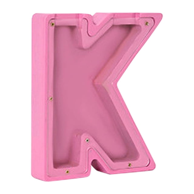 Fiudx Hucha de Madera Personalizada, Diseño de 26 Letras Del Alfabeto, Pegatinas de Nombre Diy, Juguete Educativo, Decoración para Dormitorio y Sala de Estar, Regalo de Cumpleaños Perfecto, Tamaño de