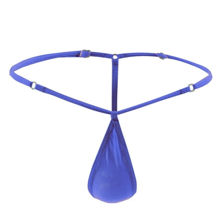 HYSYSB Womens Underwear thongs for Men mens Boxer Briefs mens Briefs men s Underwear Fit Translucent Ice Silk Low Waist Buckle G String Pants T Pants men s Underwear Briefs Purple One Size