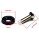 thumbnail image 2 of 10 UNIDS M6 Sujetadores Hexagonales Modificados para Auto Arandela Parachoques Motor Tornillos Cóncavos Arandela Pernos de Placa de Matrícula Estilo de Automóvil Durable, Negro, 2 of 4