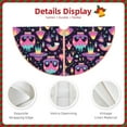 thumbnail image 3 of Fotbe cartoon Skull rainbow space Pattern Christmas Tree Skirt, Tree Skirts Plush Christmas Decorations, Christmas Tree Skirts Xmas Decorations Holiday Party Decor-36", 3 of 6