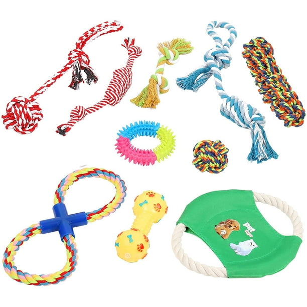 Oumilen Dog Rope Toys 10 Pack Puppy Chew Teething Cotton Rope Ball