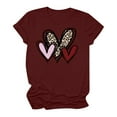 thumbnail image 3 of ICHUANYI Womens New Trending Print Crew Neck Short Sleeve Casual T-Shirt Top Clearance, 3 of 3