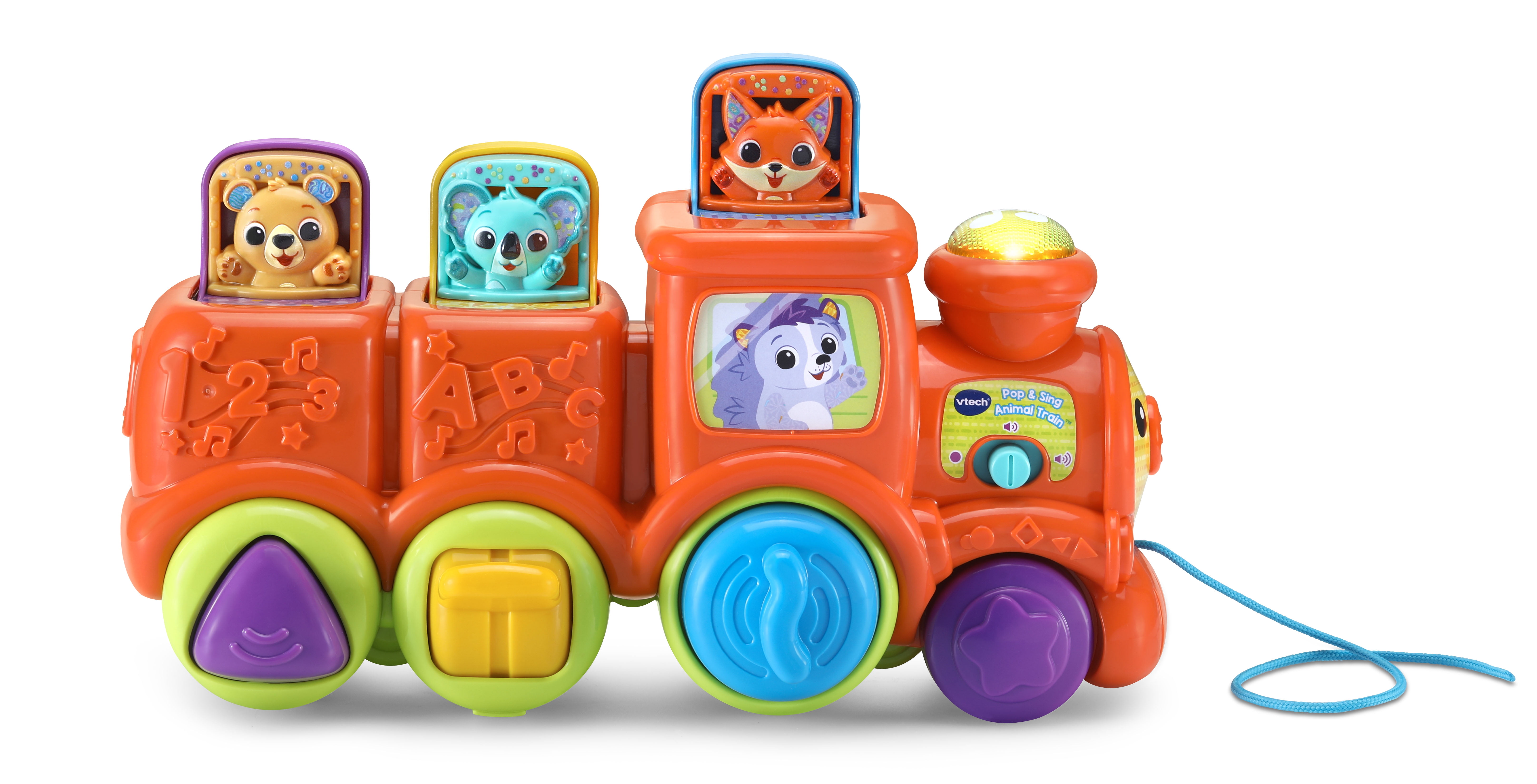 VTech Pop and Sing Animal Train Pull-Along Toy for Babies and Toddlers